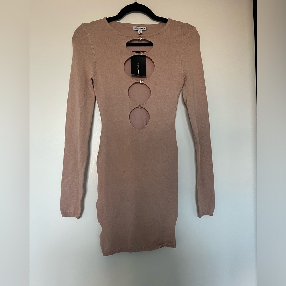 pink fashion nova dress